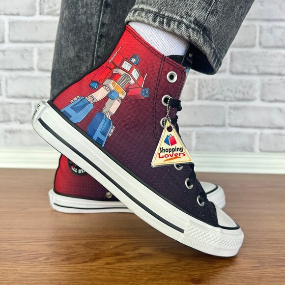 ⭐Converse Transformers 10 Women Sneakers 40th Anniversary Autobots Shoes A11659C - Picture 3 of 14